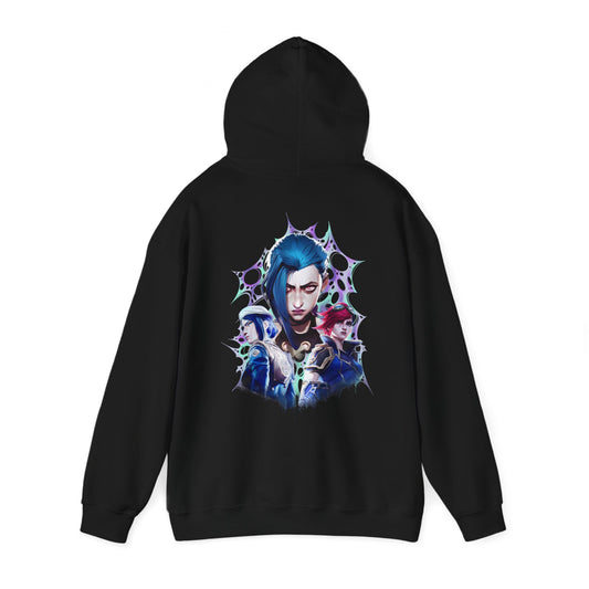 Arcane Enforcers vs. Jinx -  Heavy Blend™ Hooded Sweatshirt