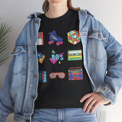 Retro Games Collection 80's fun  - Unisex Heavy Cotton Tee