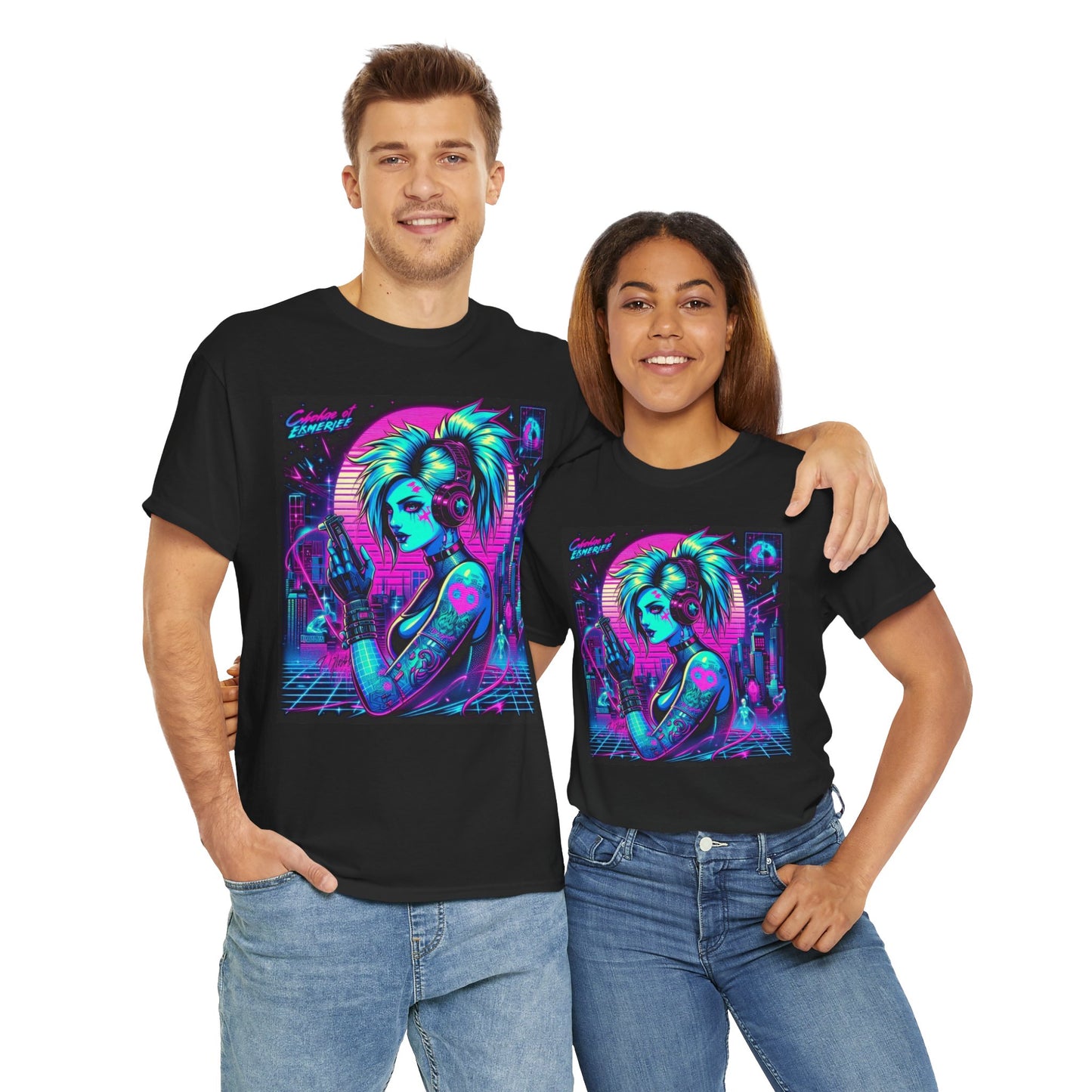 Neo Cyberpunk shirt collection - Unisex Heavy Cotton Tee