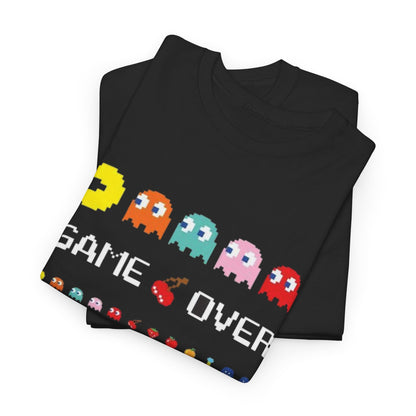 Retro Games Collection PacMan Game Over  - Unisex Heavy Cotton Tee