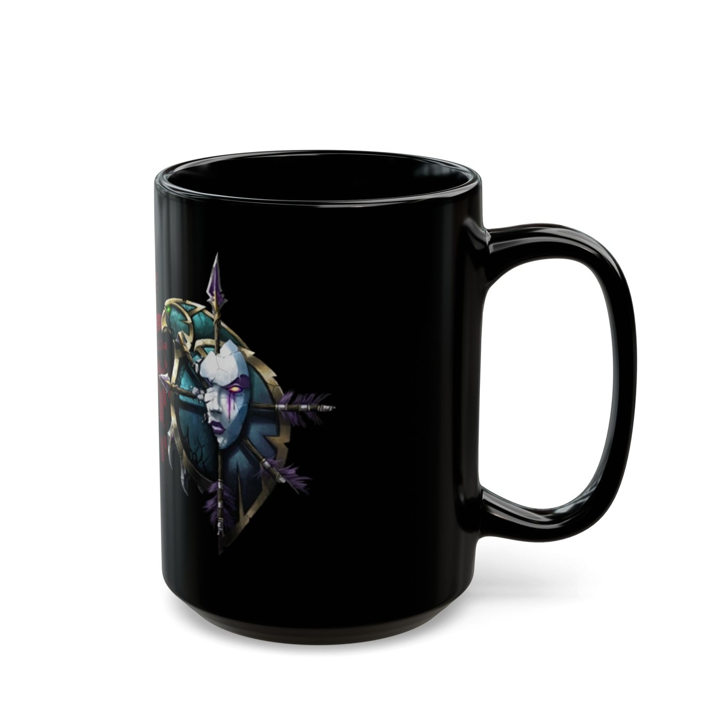 Undead Crest Horde WoW - Black Mug (15oz)