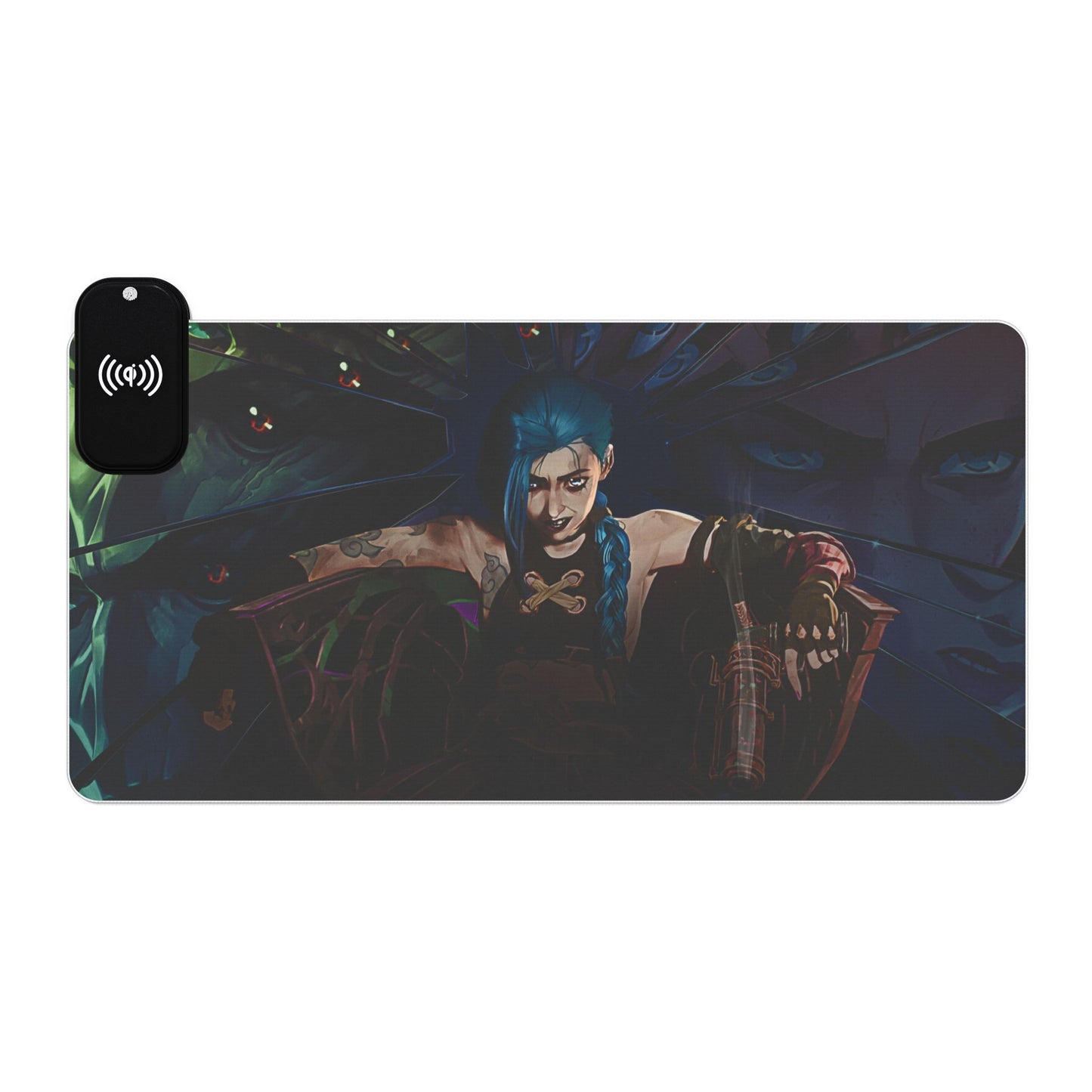 Get Jinxed! - LED Gaming Mouse Pad with Wireless Charging