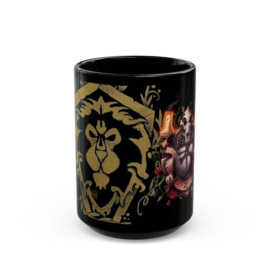 Worgen crest Alliance WoW - Black Mug (15oz)