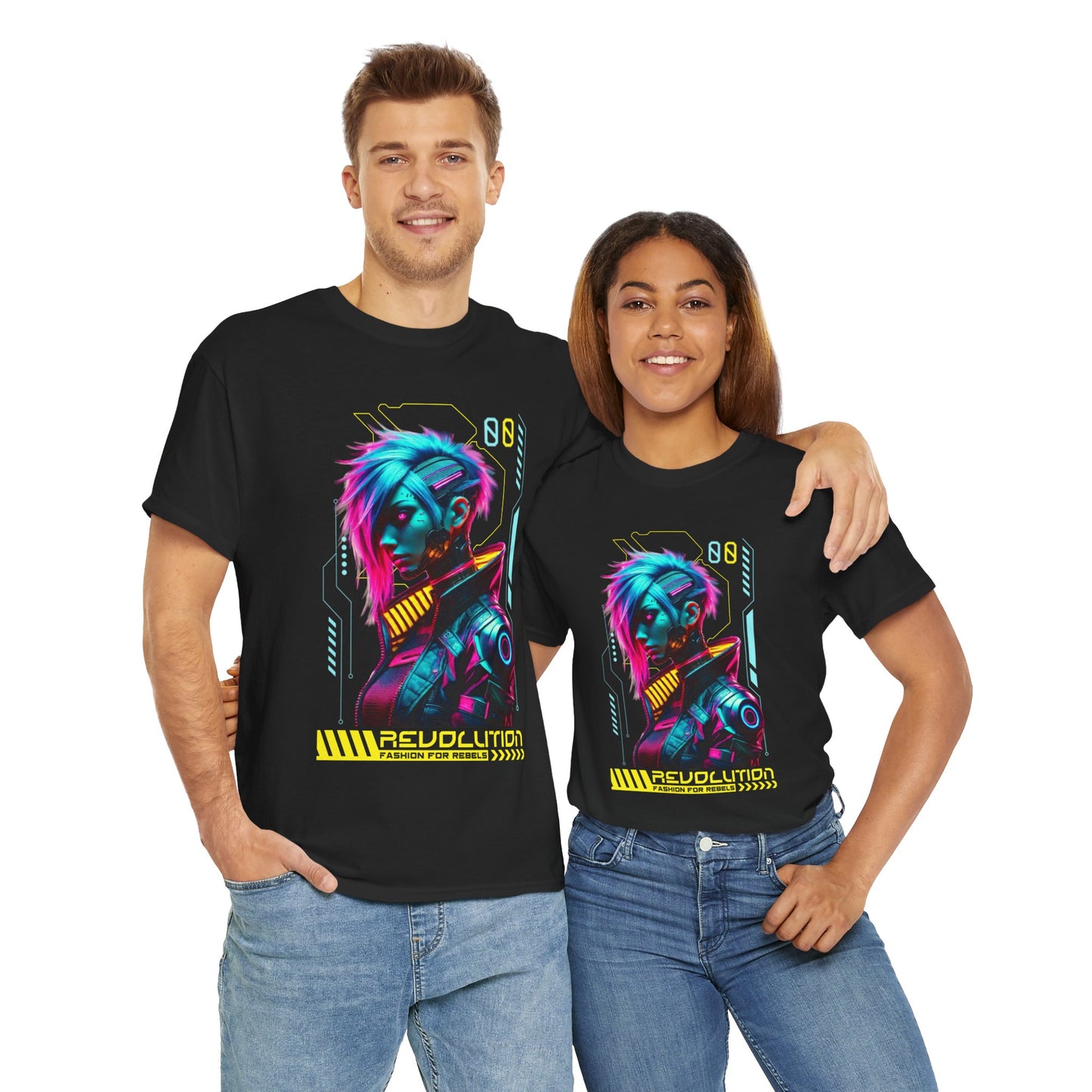 Cyberpunk Rebel Fashion - Unisex Heavy Cotton Tee