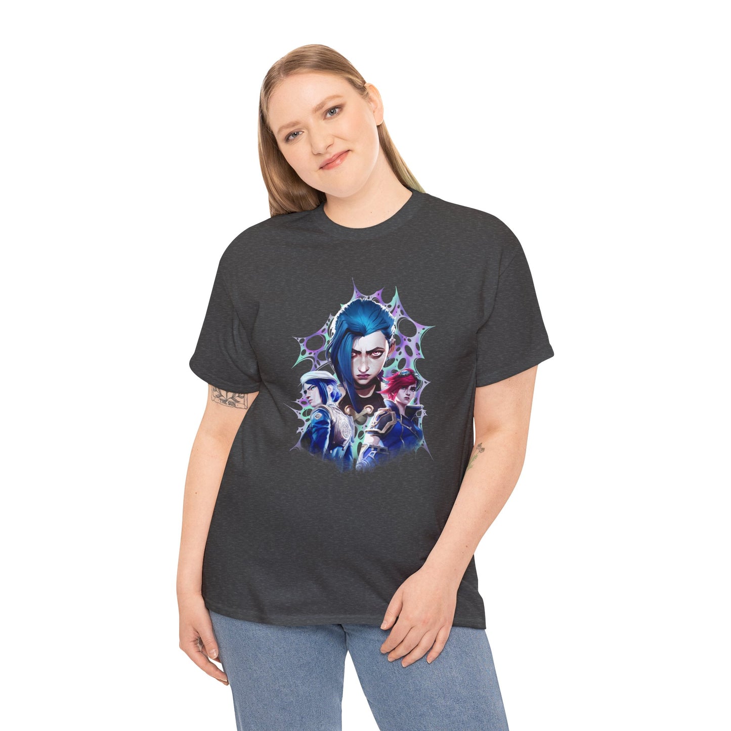 Arcane Enforcers vs. Jinx - Unisex Heavy Cotton Tee