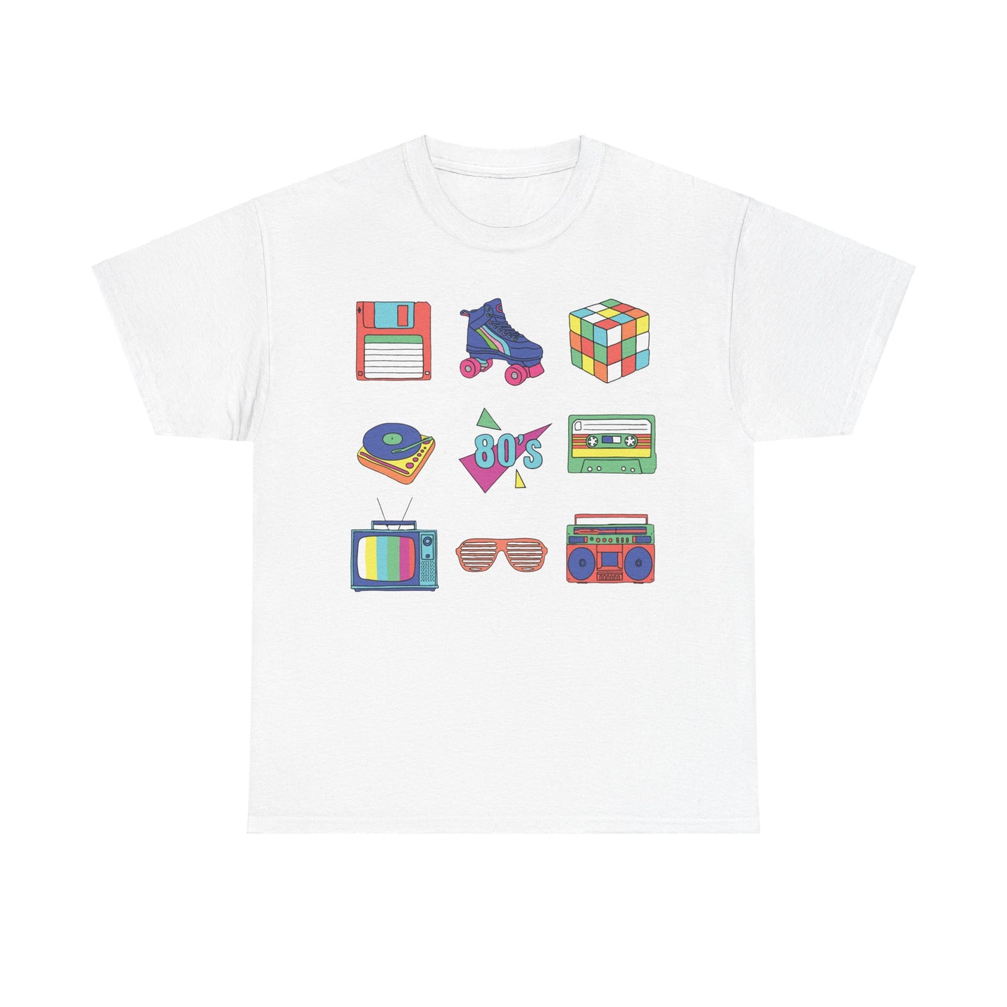 Retro Games Collection 80's fun  - Unisex Heavy Cotton Tee