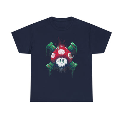 Retro Games Collection Deadly Mushroom  - Unisex Heavy Cotton Tee