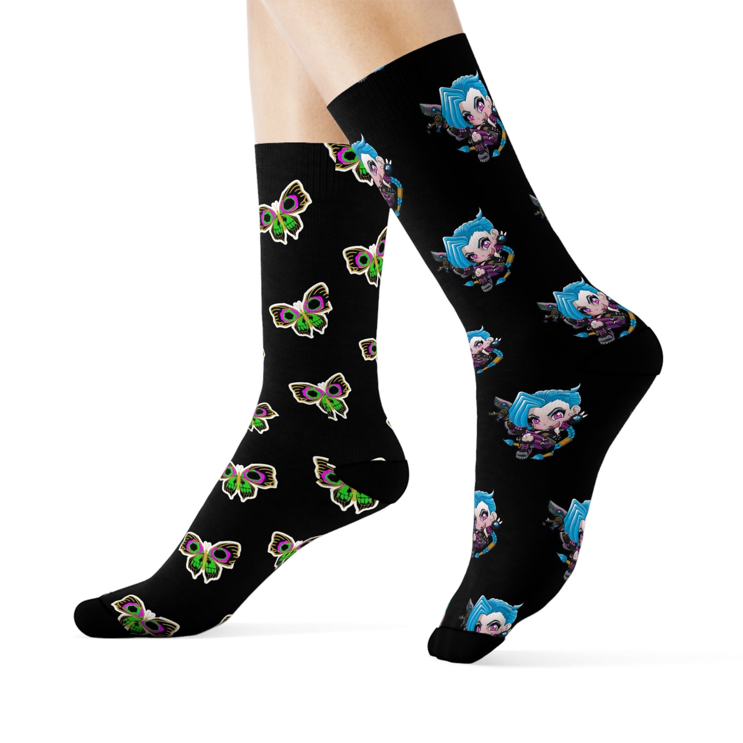 Jinx's butterfly Crew Socks