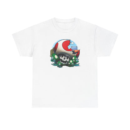 Retro Games Collection Smashed Mushroom - Unisex Heavy Cotton Tee