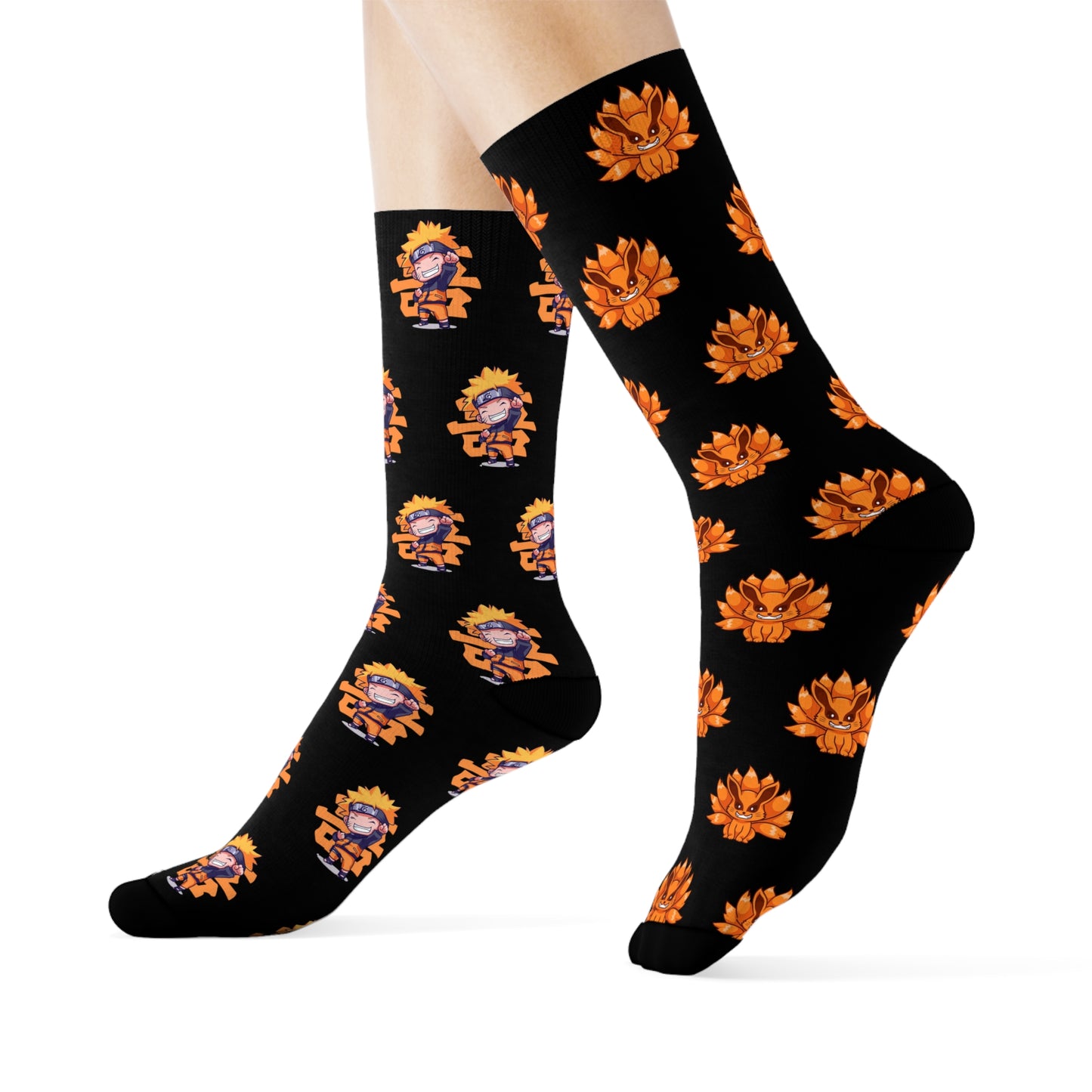 Naruto x Kurama Crew Socks