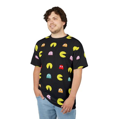 Retro Games Collection PacMan full print,  Unisex Cut & Sew Tee