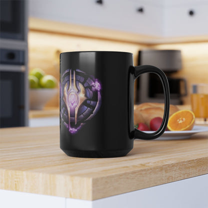 Draenei Crest Alliance WoW - Black Mug (15oz)