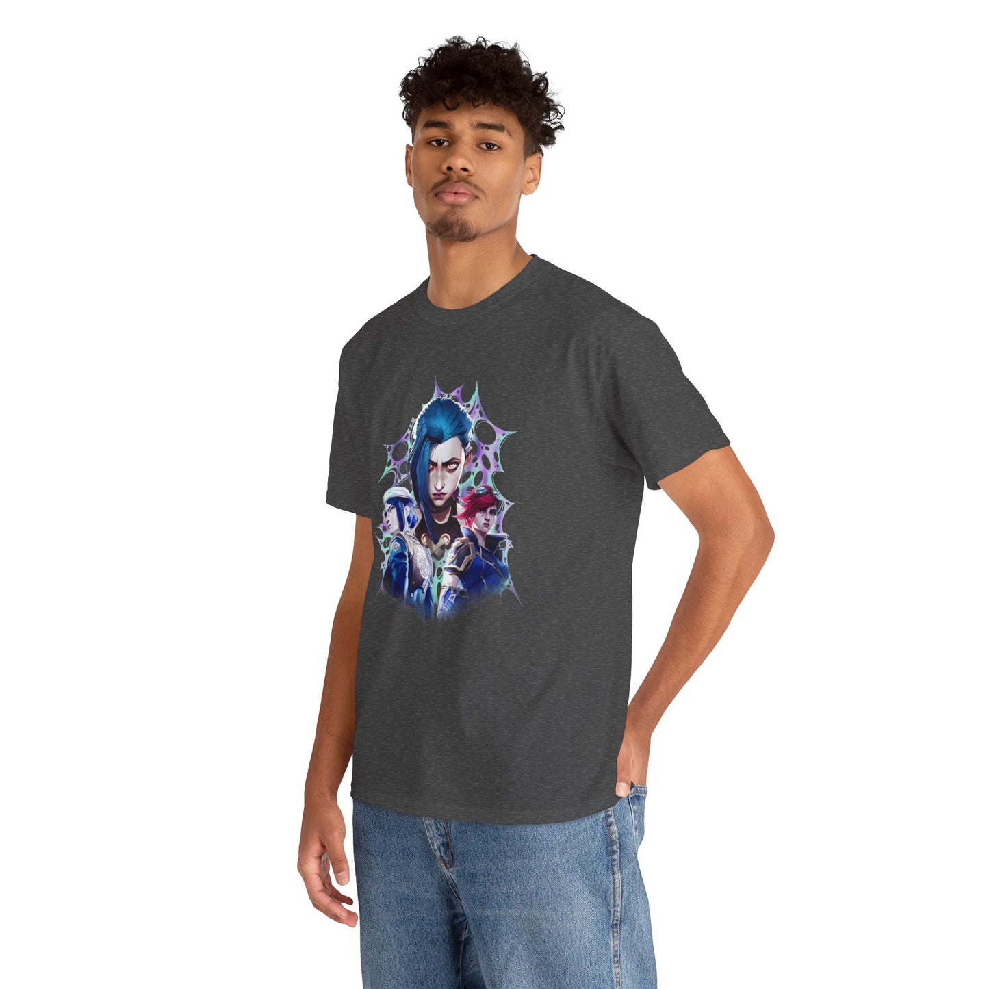 Arcane Enforcers vs. Jinx - Unisex Heavy Cotton Tee