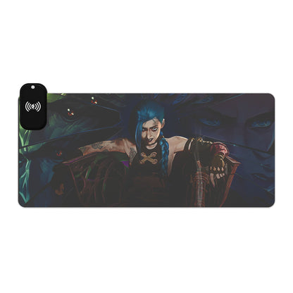 Get Jinxed! - LED Gaming Mouse Pad with Wireless Charging