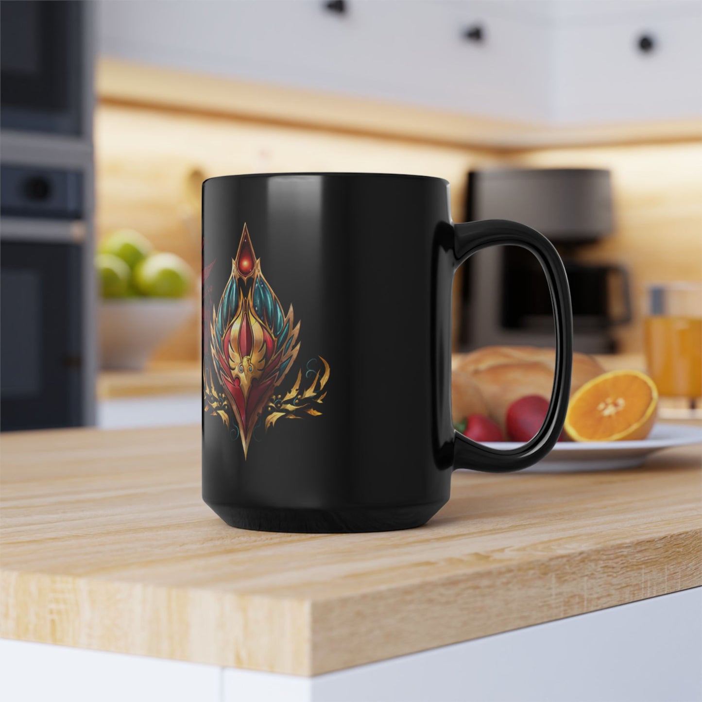 Blood elf Crest Horde WoW - Black Mug (15oz)