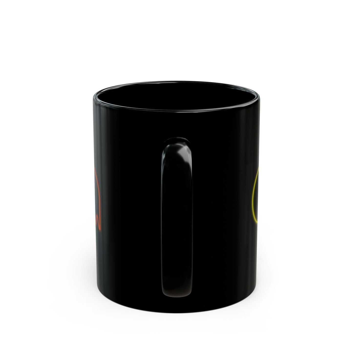 Retro Games Collection Neon PacMan - Black Mug (11oz, 15oz)