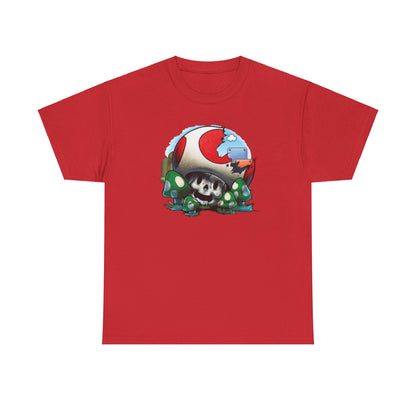 Retro Games Collection Smashed Mushroom - Unisex Heavy Cotton Tee