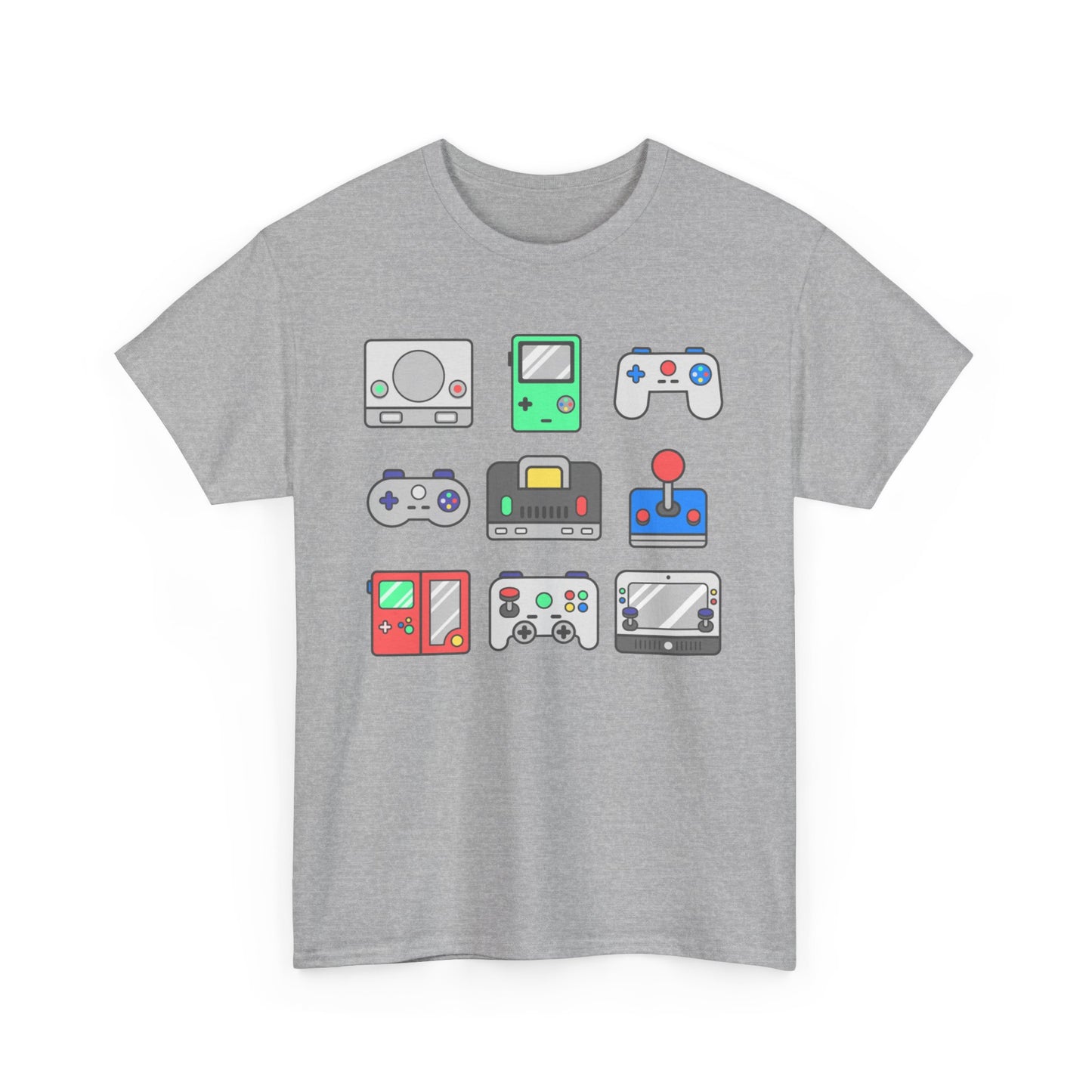 Retro Games Collections Consoles & Controllers - Unisex Heavy Cotton Tee