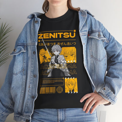 Zenitsu from Damon Slayer / Kimetsu no Yaiba - Unisex Heavy Cotton Tee