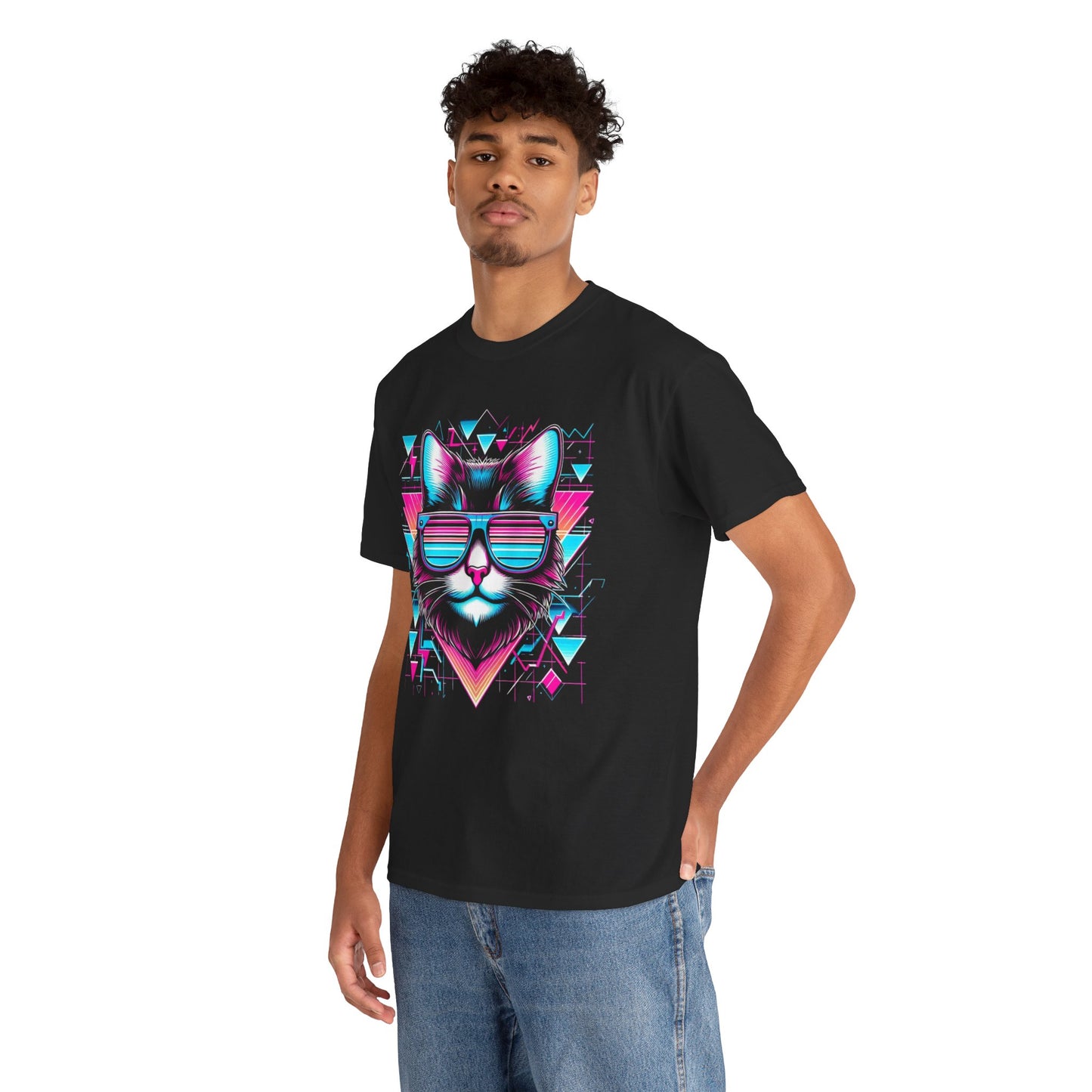 Neo Cat shirt collection - Unisex Heavy Cotton Tee